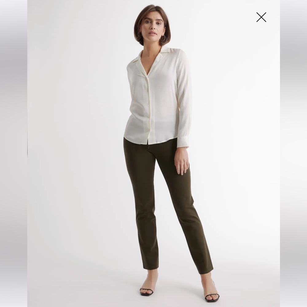 Quince Ultra-Stretch Ponte Straight Leg Pant women S